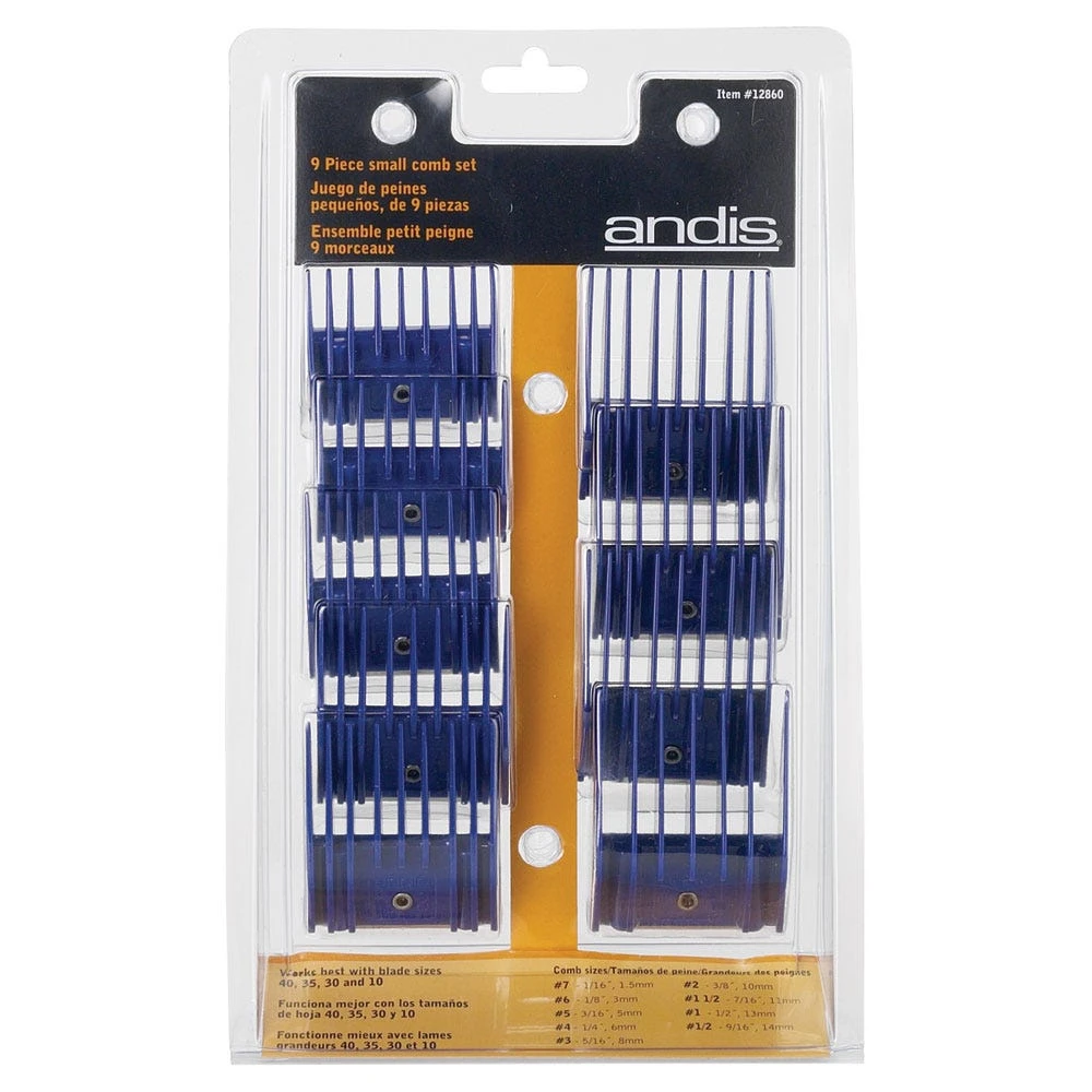 Andis Small Universal Comb Set S 9Pk 3 Andis Small Universal Comb Set S 9Pk