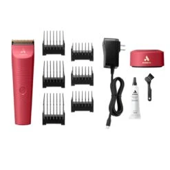 Andis Vida Adjustable Blade Clipper Raspberry -Dog Grooming Shop ad8579 75 vida adjustable blade clipper cta 1 kit 8