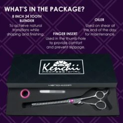 Kenchii Scorpion 24 Tooth Blending Shear -Dog Grooming Shop ke1924 24 s1 24t