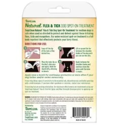 TropiClean Flea & Tick Spot Treatment For Dogs 4-pk -Dog Grooming Shop tc3845 04 15 med back