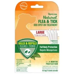 TropiClean Flea & Tick Spot Treatment For Dogs 4-pk -Dog Grooming Shop tc3845 04 18 lg