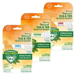 TropiClean Flea & Tick Spot Treatment For Dogs 4-pk