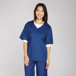 Top Performance V-Neck Grooming Smocks -Dog Grooming Shop tp0655 alt12 pe111 4 1