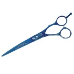 Master Grooming Tools 5200 Series Blue Titanium Curved Shears