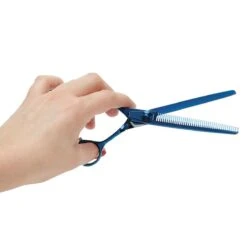 Master Grooming Tools 5200 Blue Ti 42T Thining Shear Left -Dog Grooming Shop tp5267 42 65 004