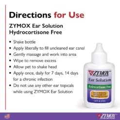 Zymox Ear Solution W/o HC 1.25oz -Dog Grooming Shop z002 5