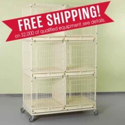 ProSelect Modular 3-Tier Cage Bank Kit -Dog Grooming Shop zw53000 11 default