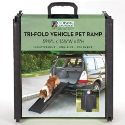 Cruising Companion Black Tri-Fold Vehicle Pet Ramp -Dog Grooming Shop zw9735 17 006 115 1