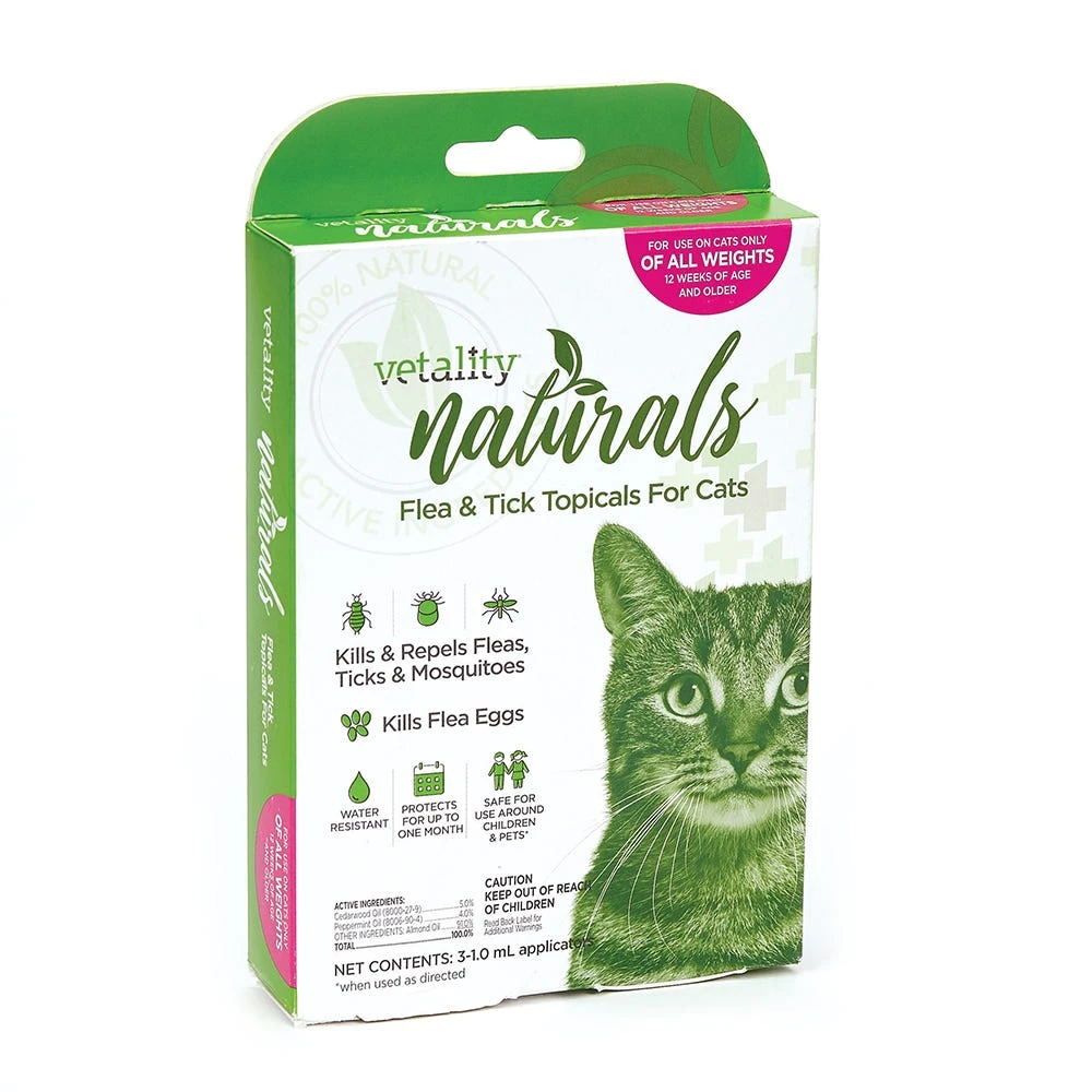 Vetality Naturals Flea & Tick Topicals 3 Month Cat 4 Vetality Naturals Flea & Tick Topicals 3 Month Cat - Image 2